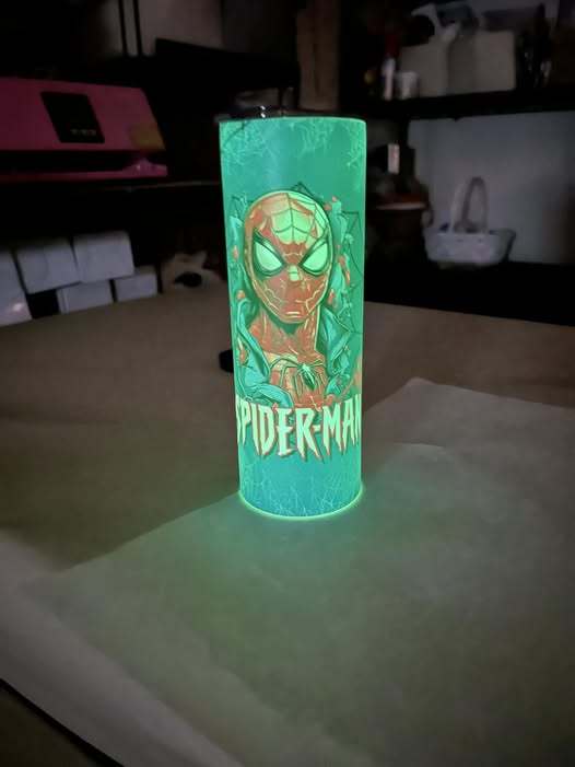 RTS US warehouse 25pck Glow In The Dark Sublimation Tumbler 20oz skinny tumbler