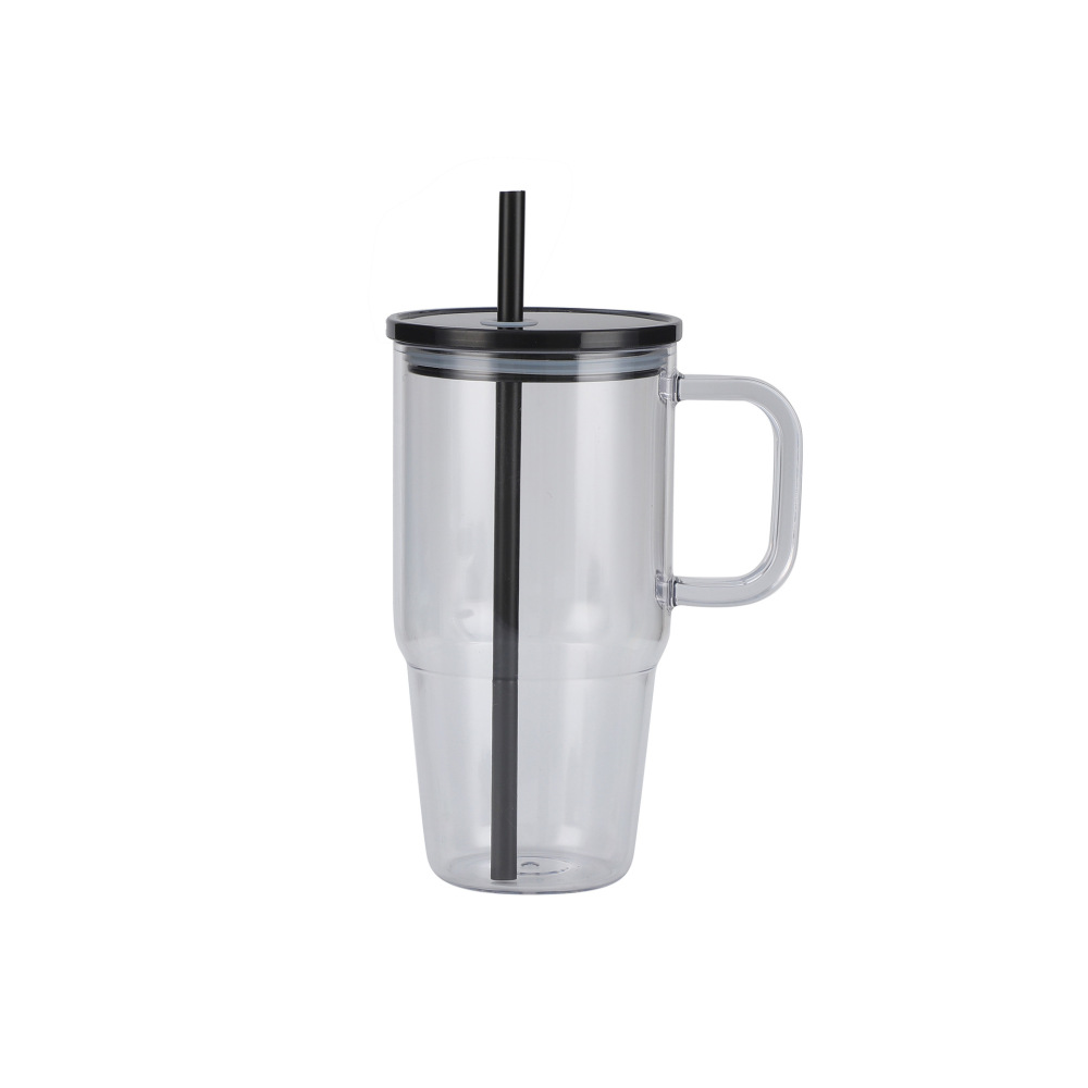 RTS CHINA 20oz plastic cups with colorful lids and straw  Portable outdoor water bottle