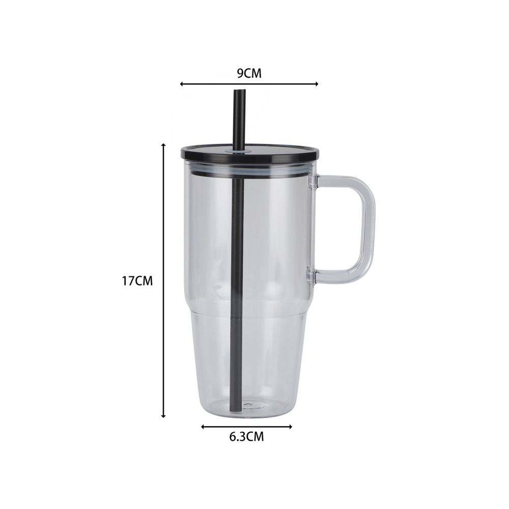 RTS CHINA 20oz plastic cups with colorful lids and straw  Portable outdoor water bottle