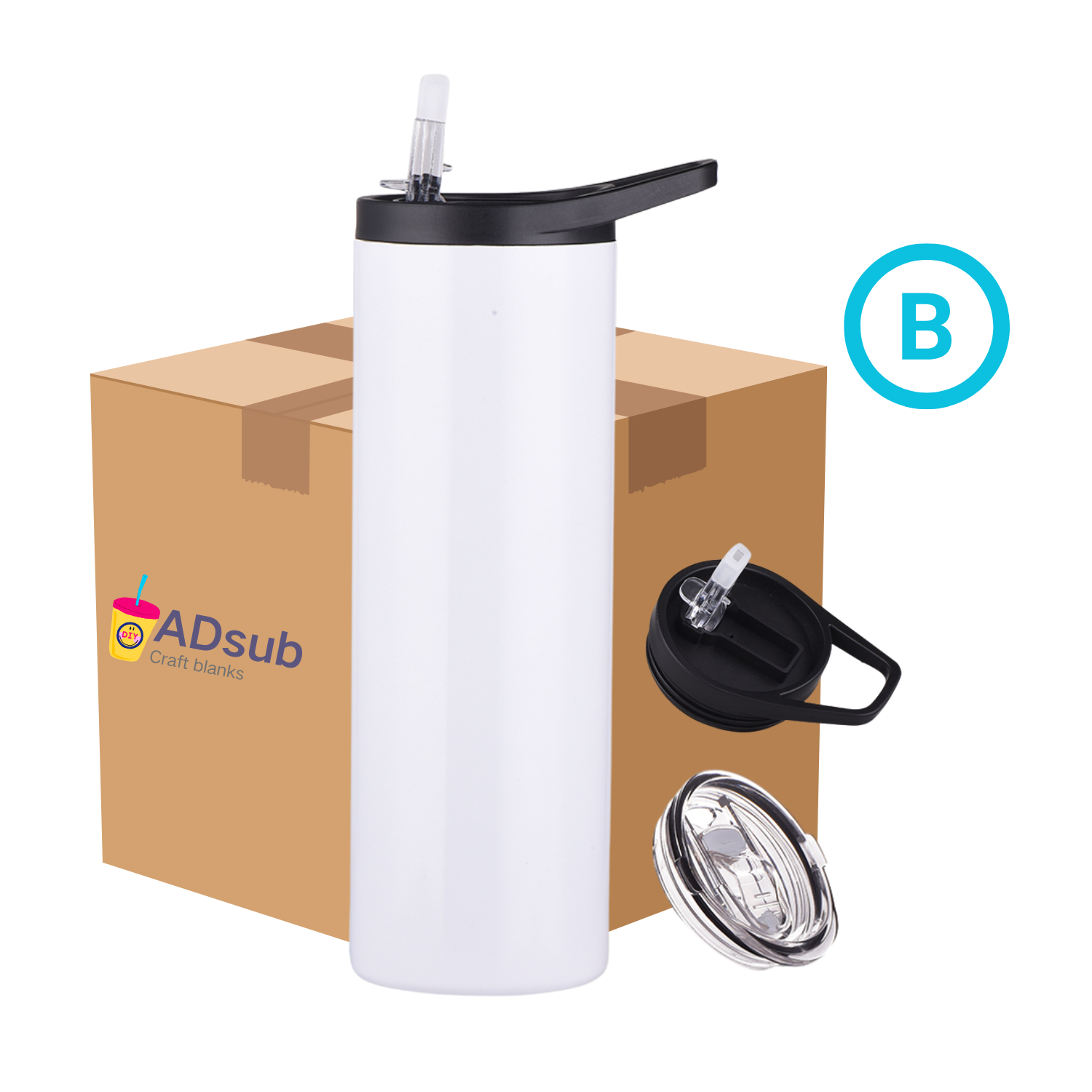 RTS US warehouse 25pack 20oz Dual Lid Sublimation Tumbler