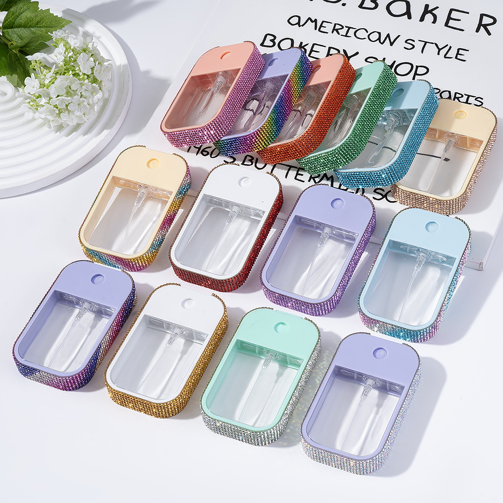 RTS CHIAN 45Ml hand santizer spray bottles diamond decorated hand santizer