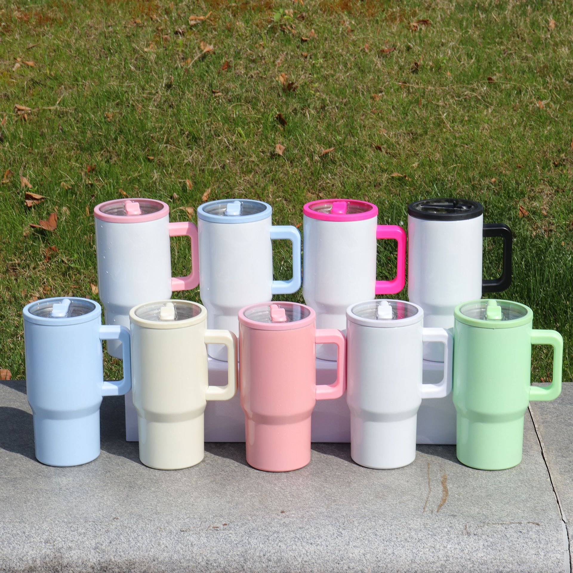 RTS US warehouse 25pack 20oz Kids Blank Sublimation Stainless Steel Tumblers with Leak Proof Straw Lids