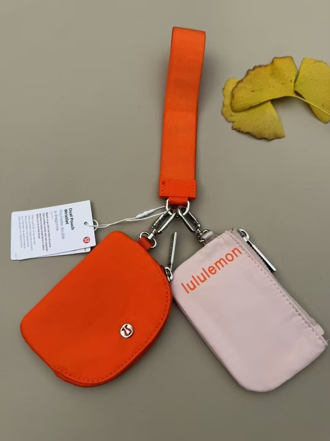 China warehouse Dual Pouch Wristlet Wallet