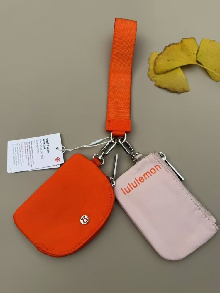 China warehouse Dual Pouch Wristlet Wallet