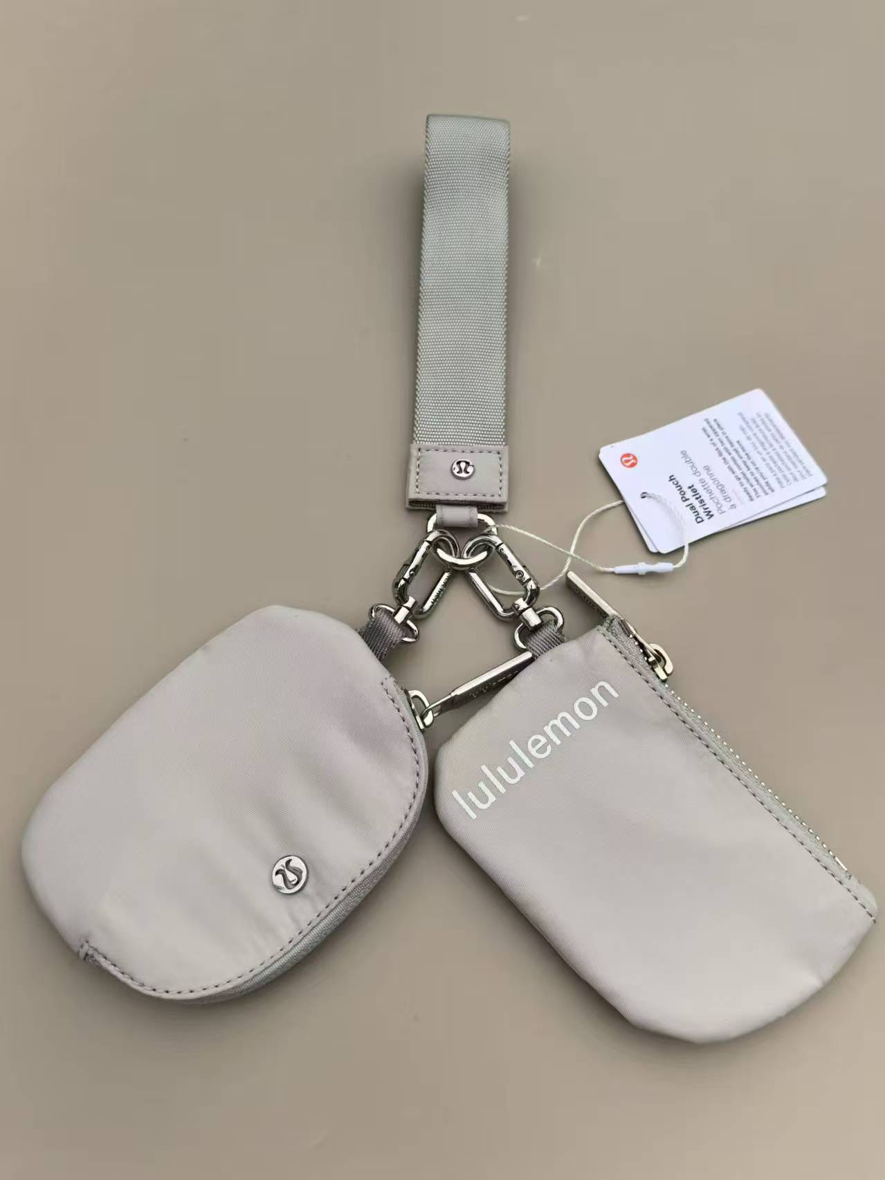 China warehouse Dual Pouch Wristlet Wallet