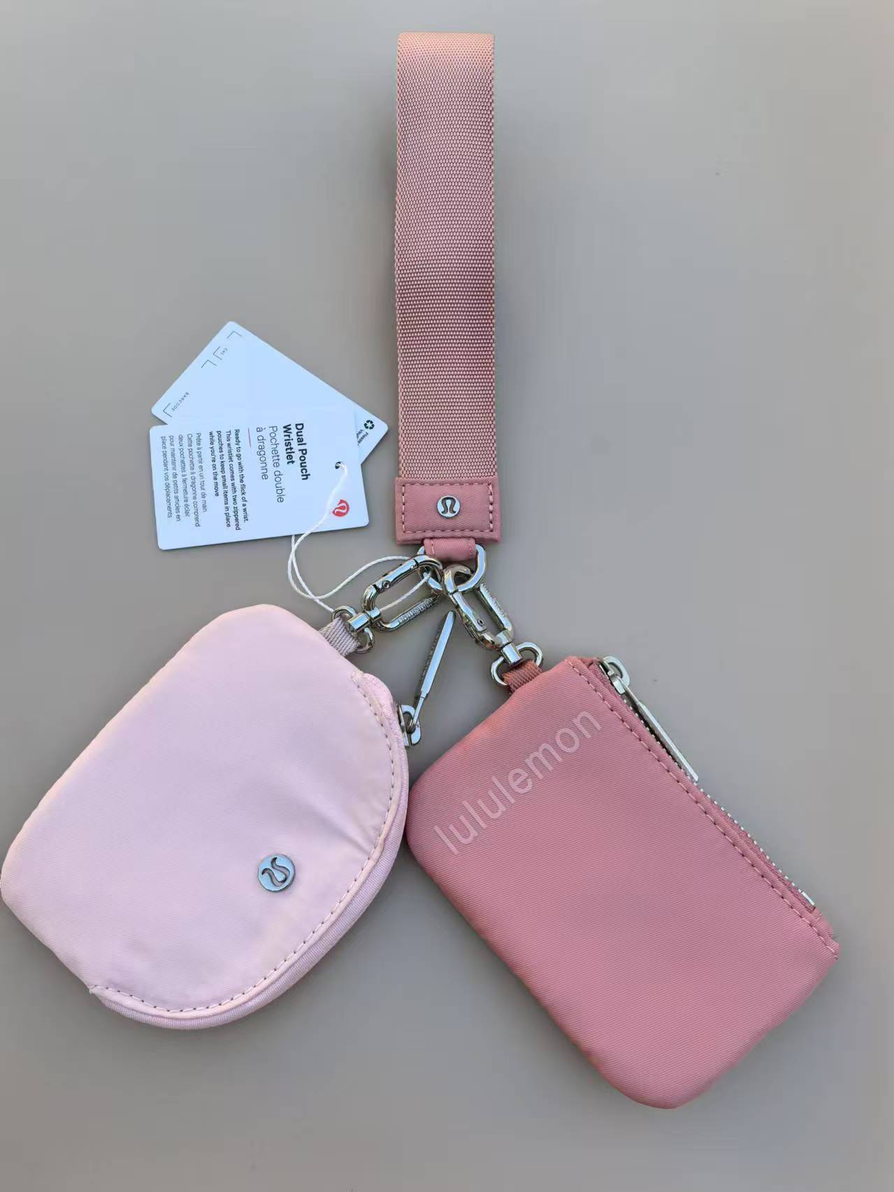 China warehouse Dual Pouch Wristlet Wallet