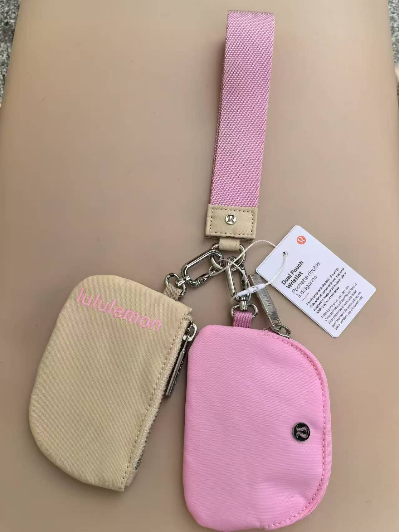 China warehouse Dual Pouch Wristlet Wallet