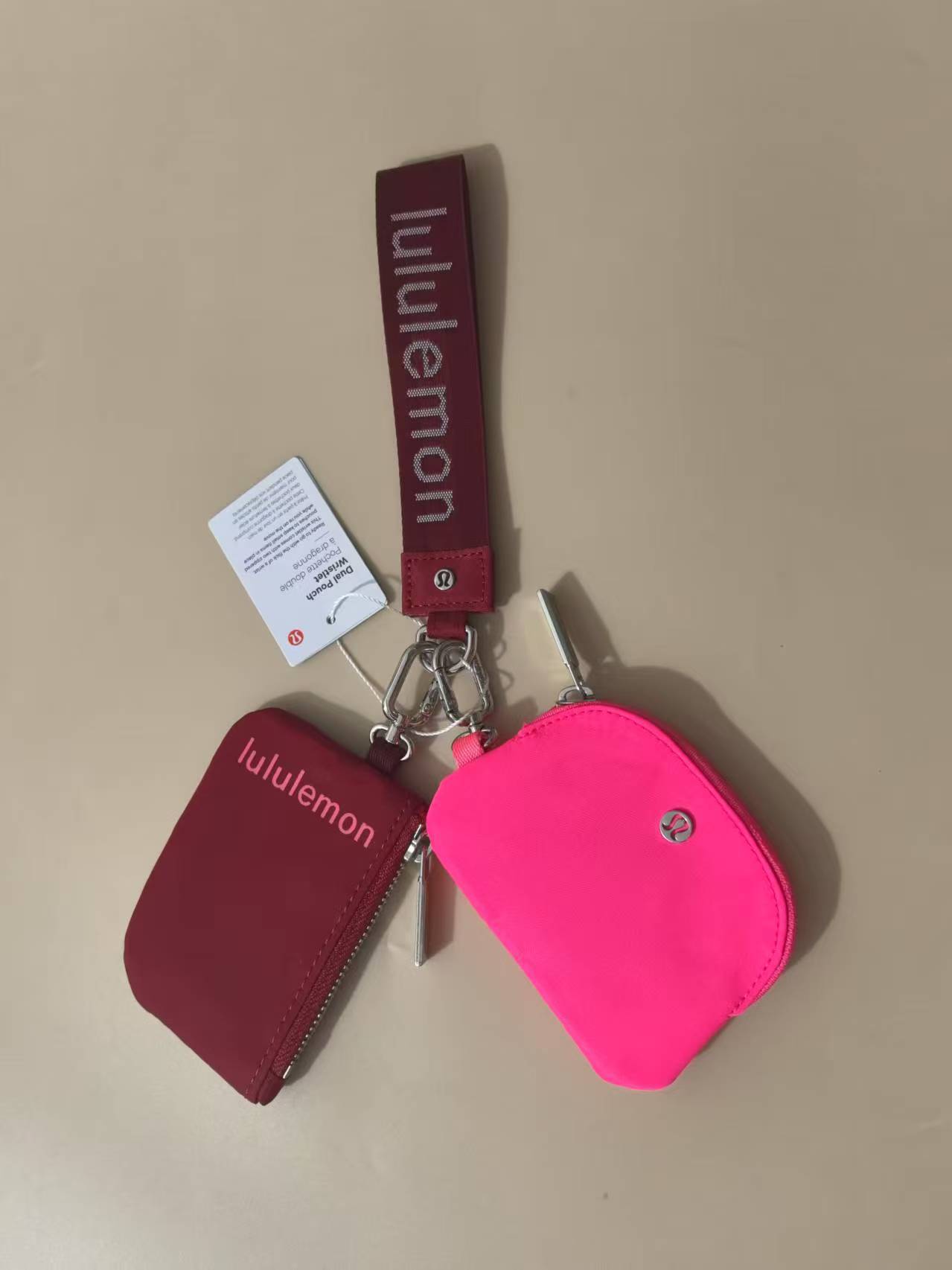 China warehouse Dual Pouch Wristlet Wallet