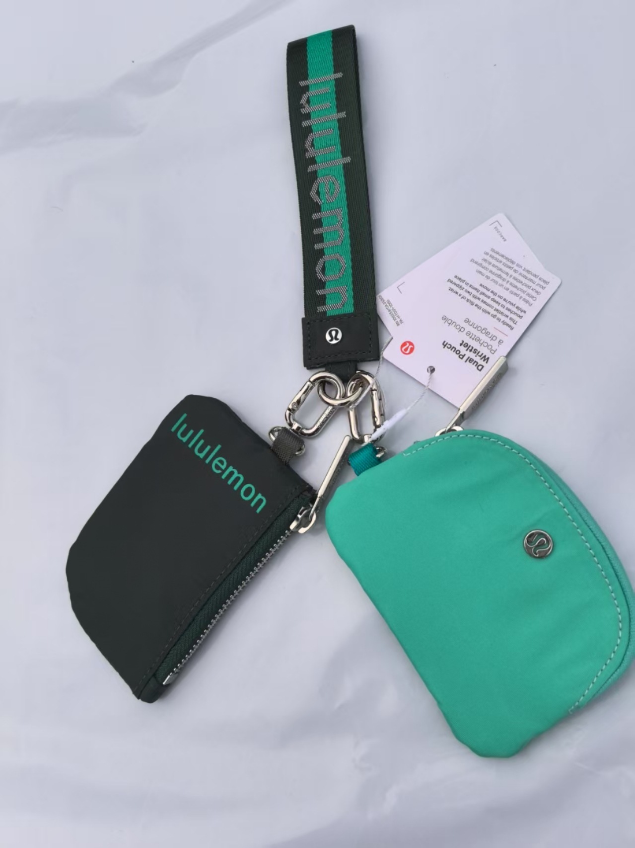 China warehouse Dual Pouch Wristlet Wallet