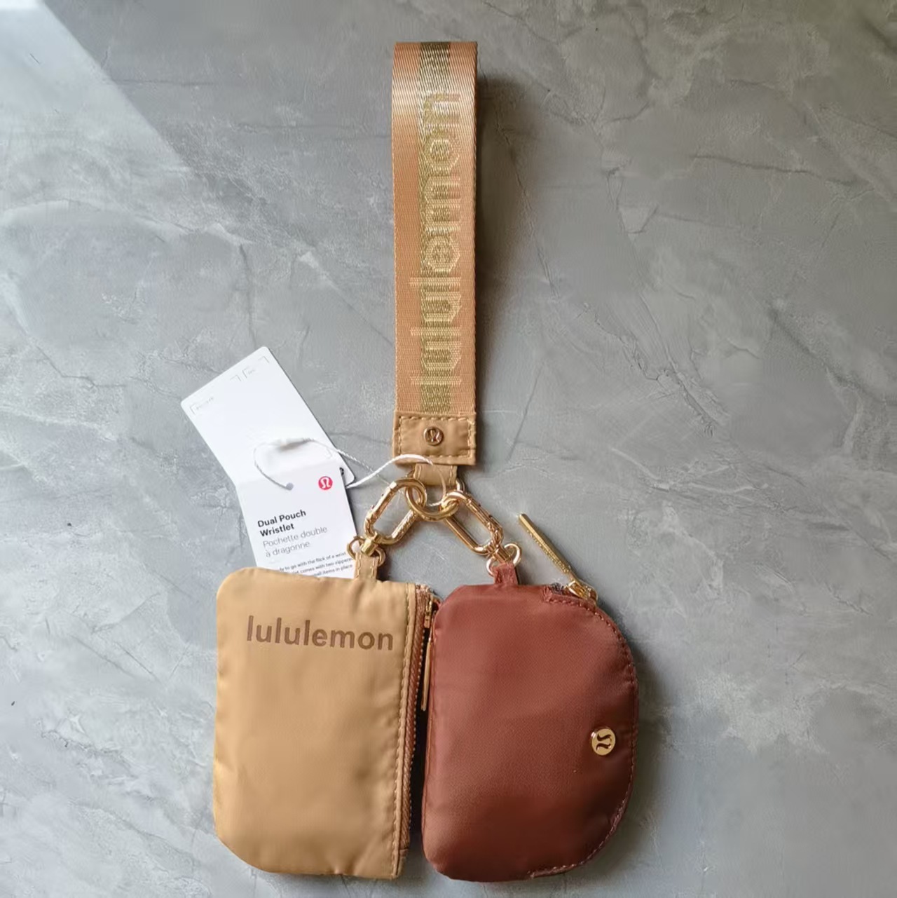 China warehouse Dual Pouch Wristlet Wallet