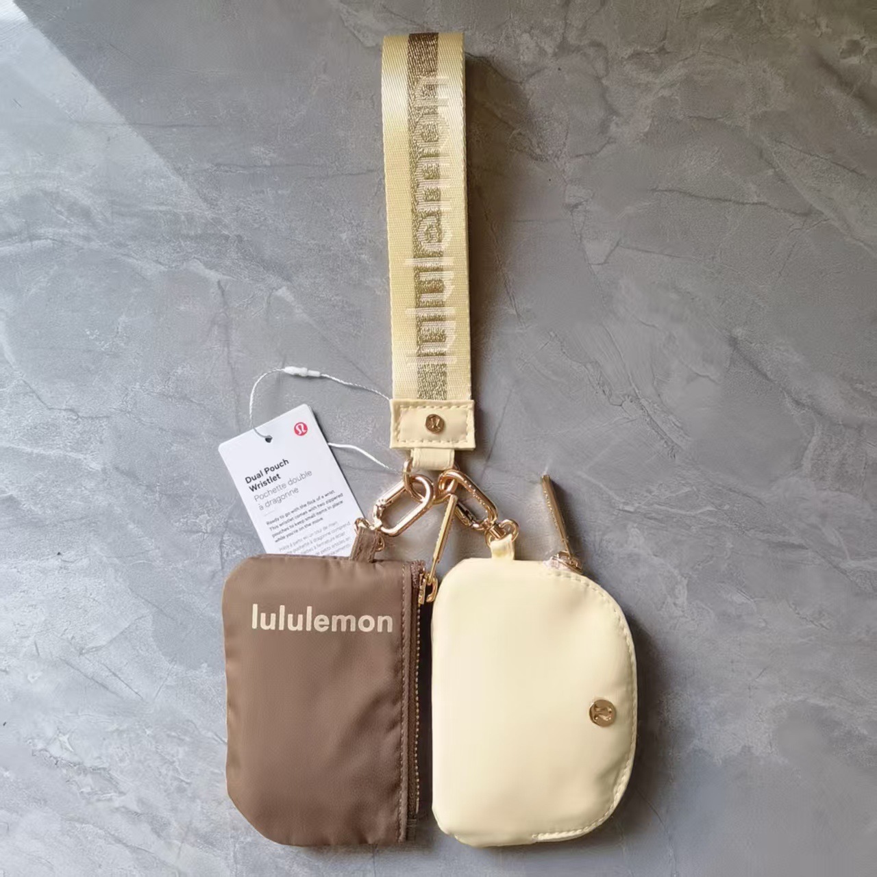 China warehouse Dual Pouch Wristlet Wallet