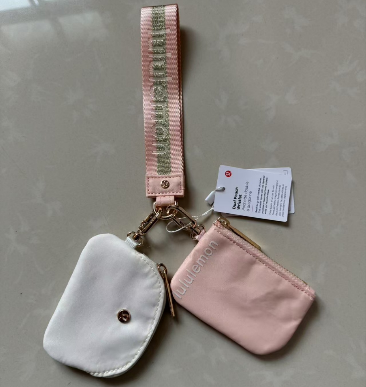 China warehouse Dual Pouch Wristlet Wallet
