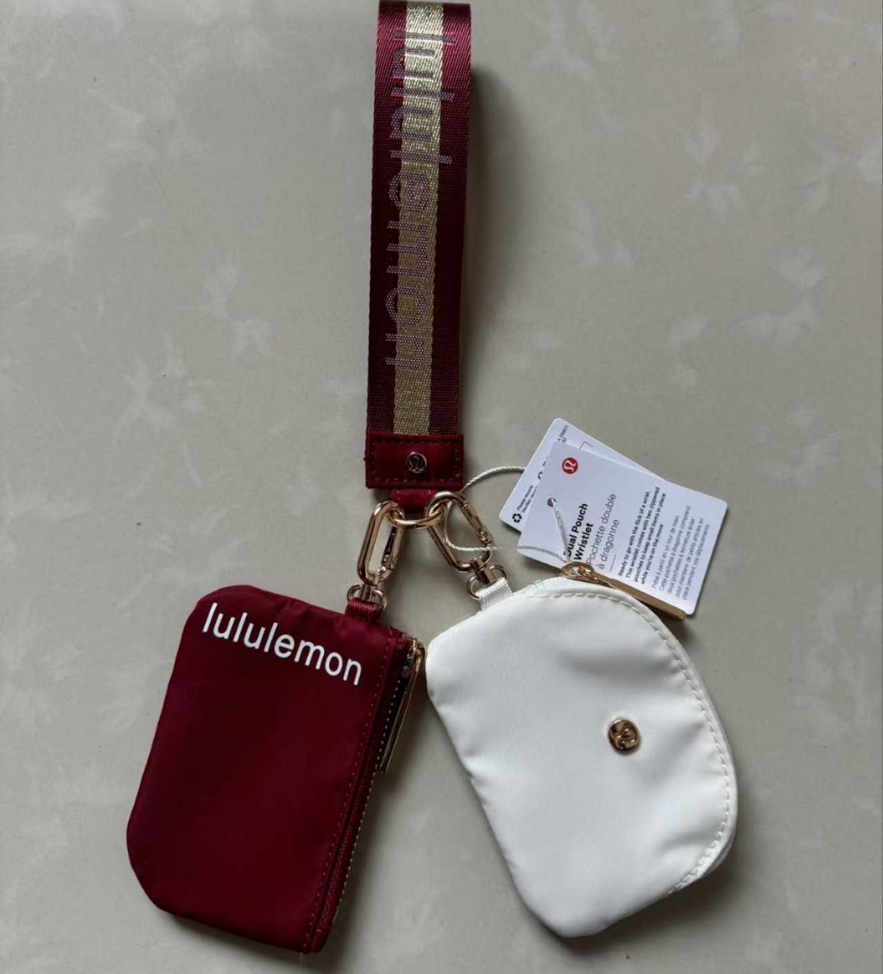 China warehouse Dual Pouch Wristlet Wallet