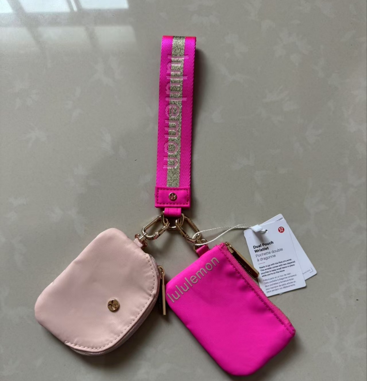 China warehouse Dual Pouch Wristlet Wallet