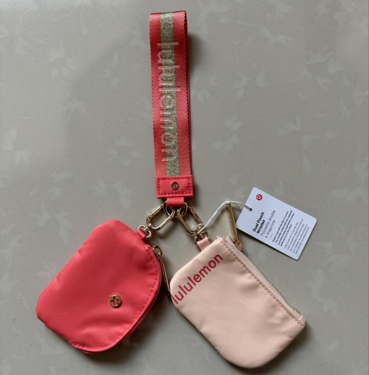 China warehouse Dual Pouch Wristlet Wallet