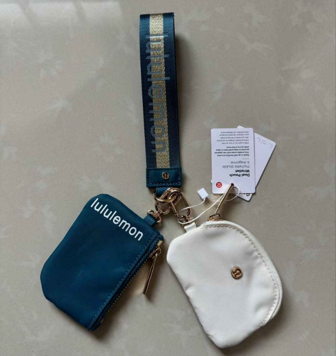 China warehouse Dual Pouch Wristlet Wallet
