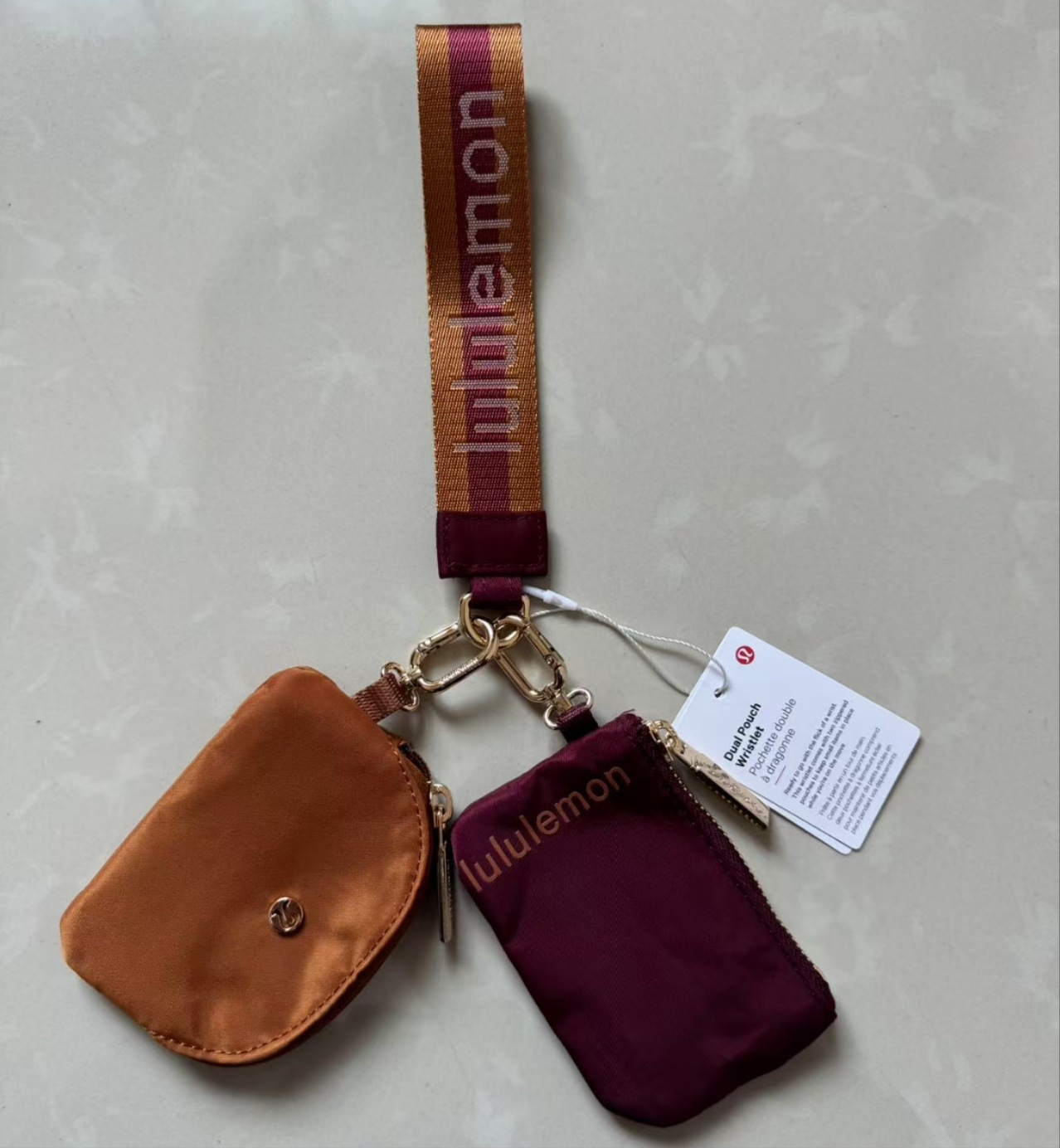 China warehouse Dual Pouch Wristlet Wallet