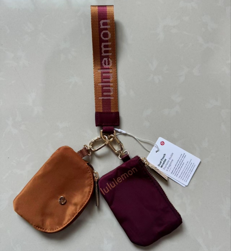 China warehouse Dual Pouch Wristlet Wallet