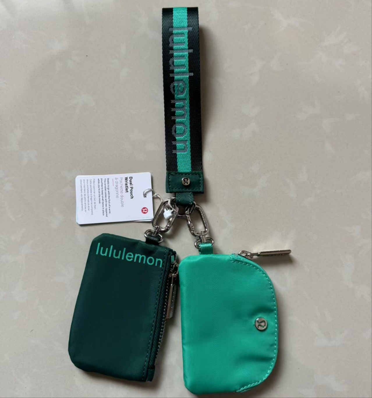 China warehouse Dual Pouch Wristlet Wallet