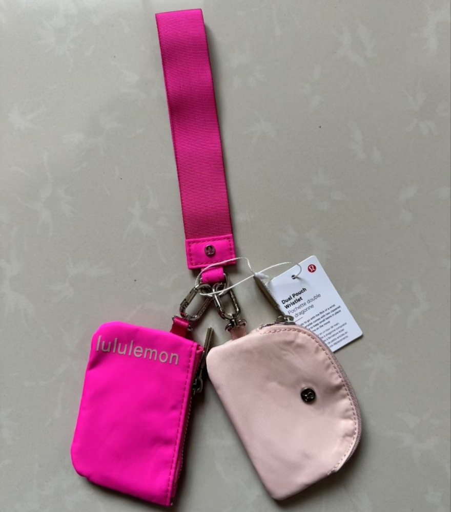 China warehouse Dual Pouch Wristlet Wallet