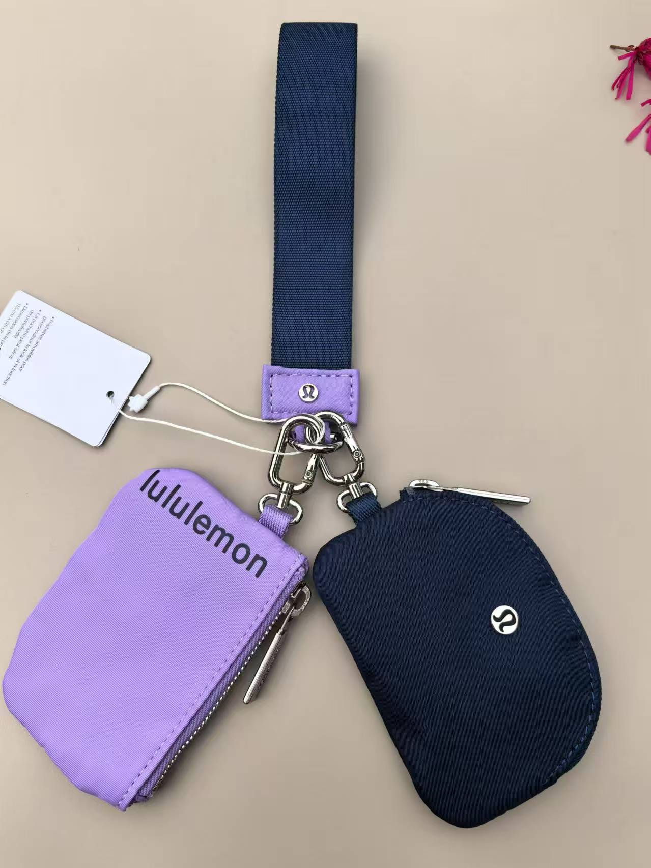 China warehouse Dual Pouch Wristlet Wallet