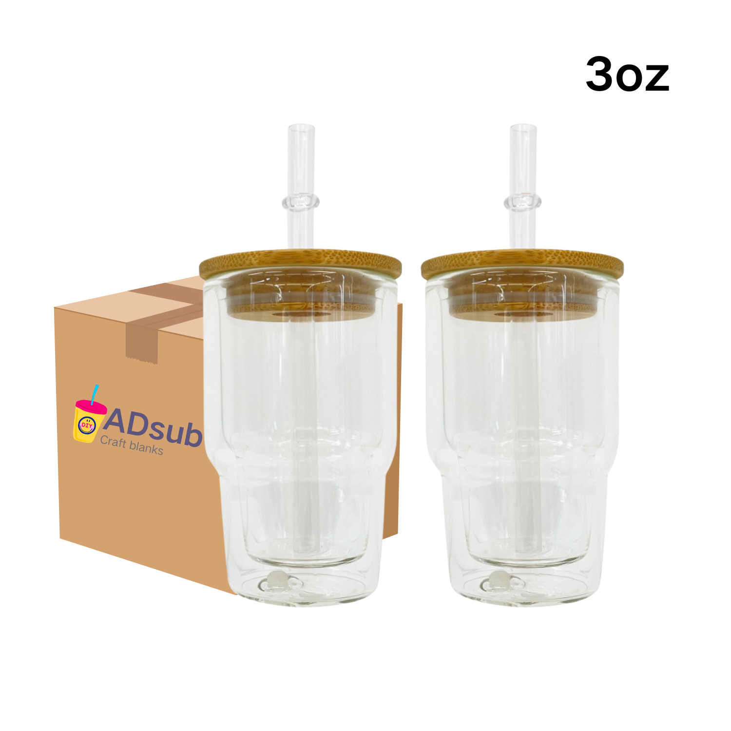RTS US warehouse 50pack Mini Snow globe glass 3oz clear tumblers | Snowglobe Tumbler