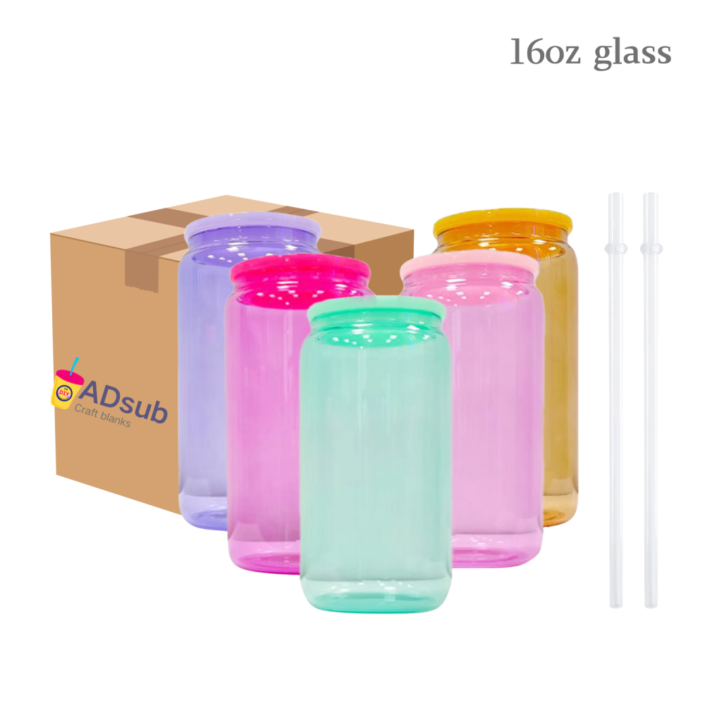 RTS US warehouse 25pack 16oz Libbey Jelley Glass Tumbler - Sublimation Blank glass can