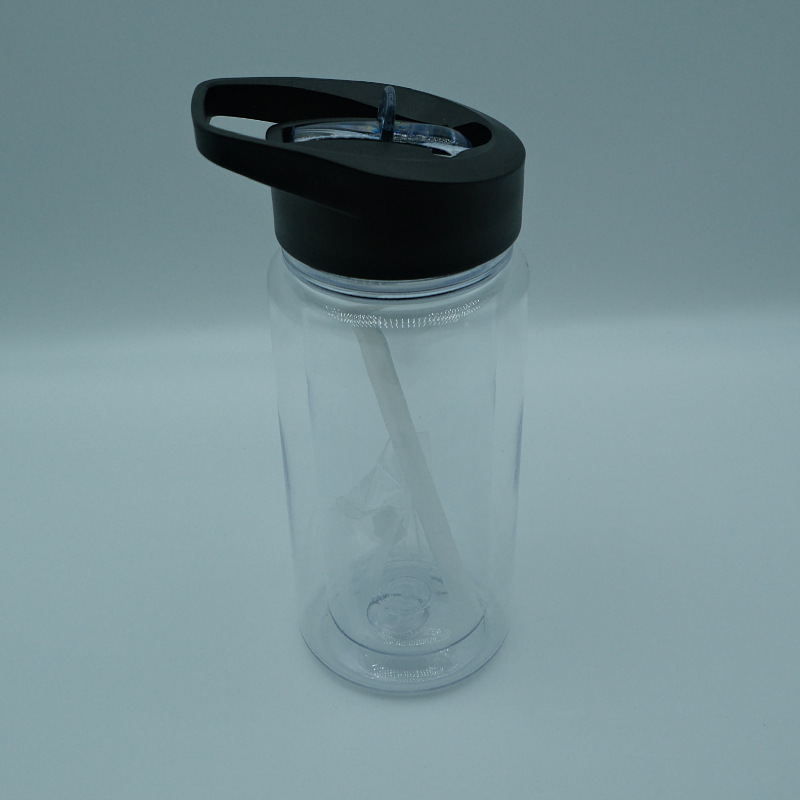 RTS US warehouse 50pack 10 oz Acrylic Snow Globe Cups, Double Wall Clear Plastic Snowglobe Tumbler with Pre Drilled Hole