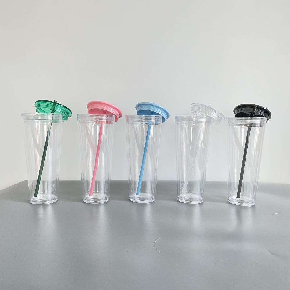 RTS US warehouse 20pack 24oz Clear Acrylic Snowglobe Tumbler
