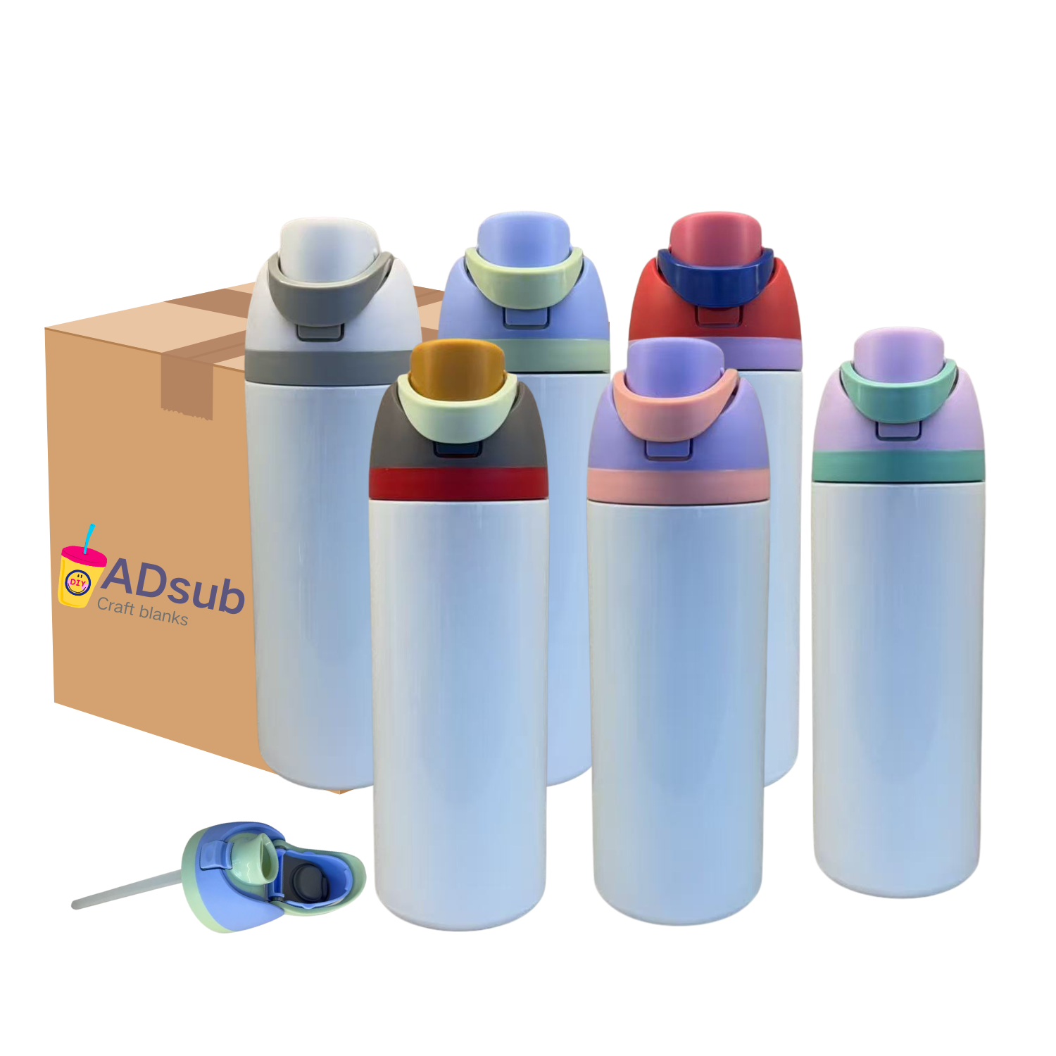 wholesale 24oz sublimation tumbler kids water bottle