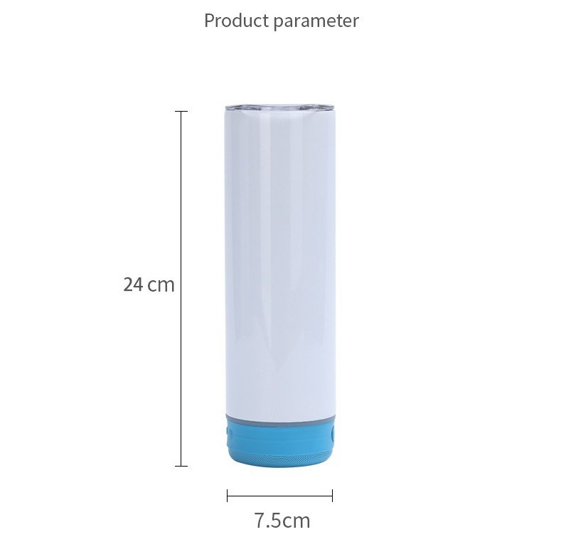 20oz Music Speaker Tumbler, Sublimation Music Tumbler Blanks