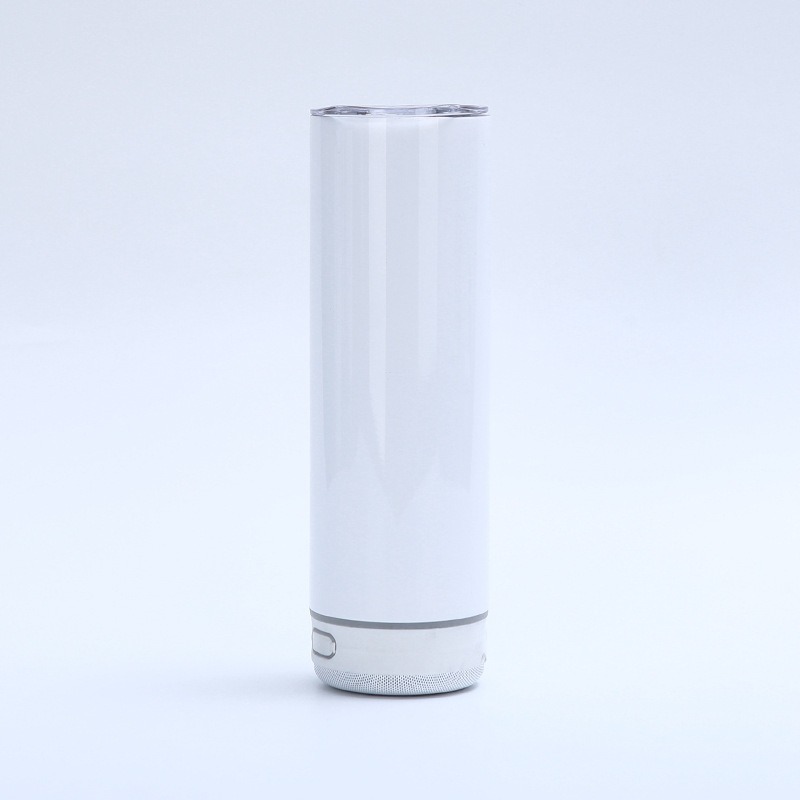 20oz Sublimation glow green in dark speaker tumbler, glow in dark bluetooth tumbler