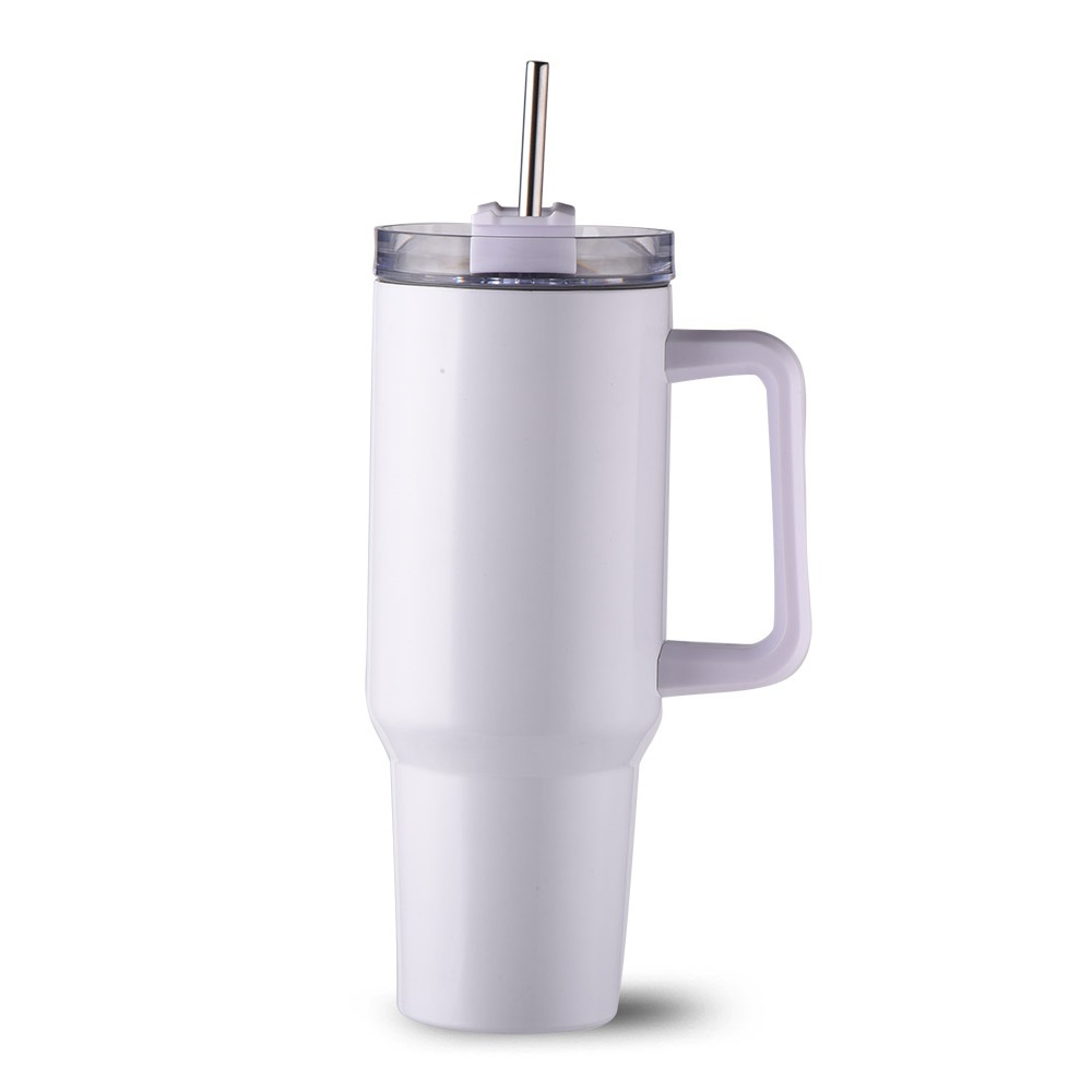 wholesale 20pack 40oz Sublimation Tumbler With Handle 40oz vwhite V1.0 sublimation tumblers