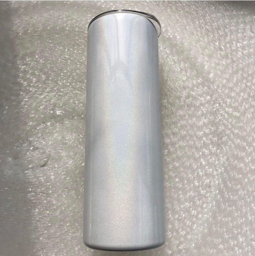 wholesale 25pack White 20oz Rainbow/Shimmer Sublimation Tumbler