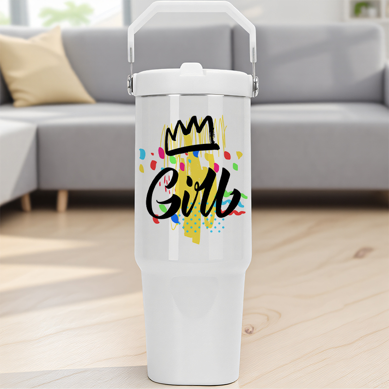 RTS US warehouse  30oz  Flip Top Swing Handle Leakproof Tumblers for Sublimation