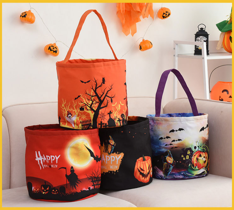 RTS CHINA Light Up Halloween Baskets candy bags