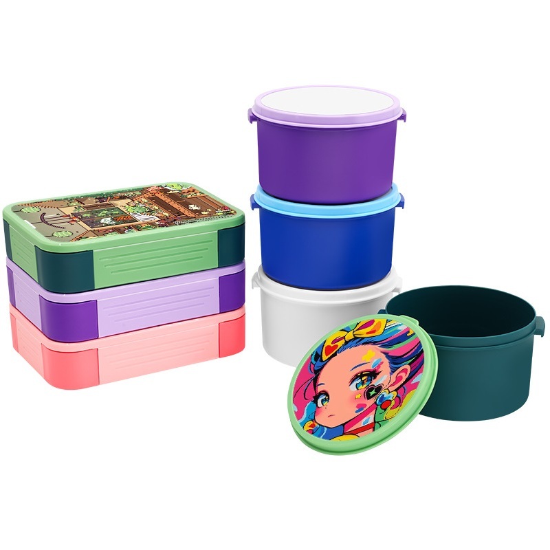RTS CHINA sublimation lunch box Sealed fruit box salad box