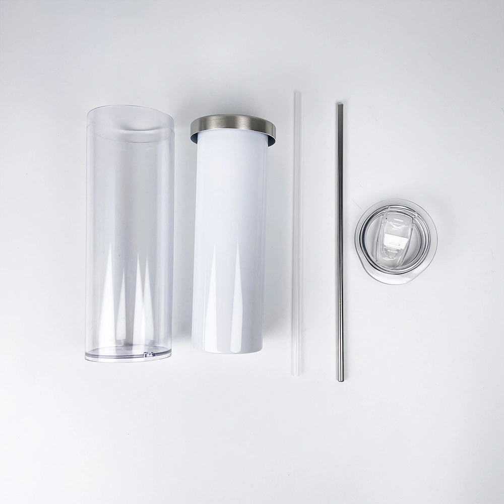RTS US Warehouse 25pack 20oz snow globe tumbler, inside sublimation stailess steel , outside plastic predrilled