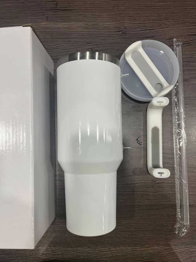 wholesale  40oz Sublimation Tumbler With Handle 40oz white V12.0 sublimation tumblers