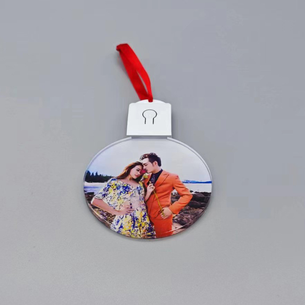 RTS CHINA sublimation  acrylic Christmas decoration ornament