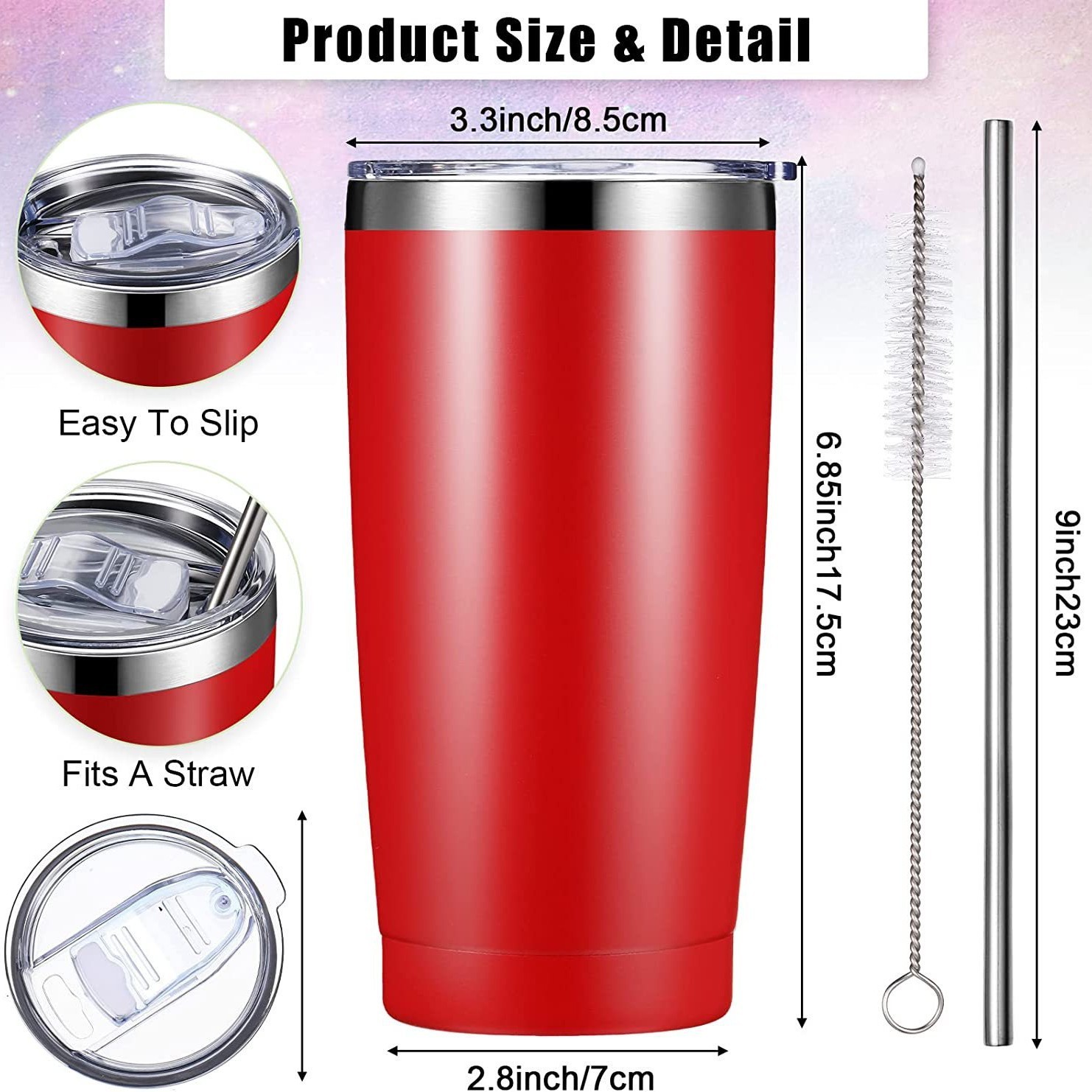 20oz power coating tumblers for laser engraving