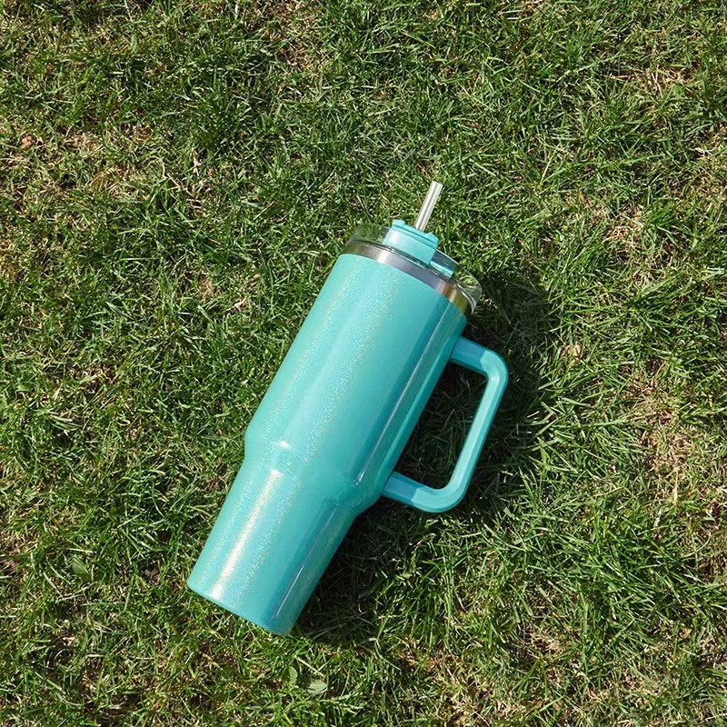 wholesale  40oz Sublimation shimmer Tumbler With Handle
