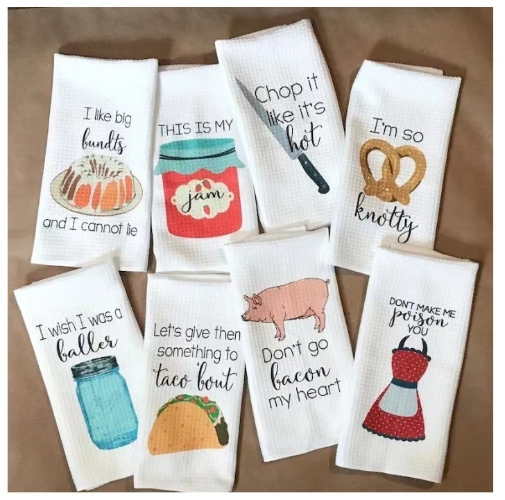 RTS US warehouse 16*23.6 inch sublimation waffle towels