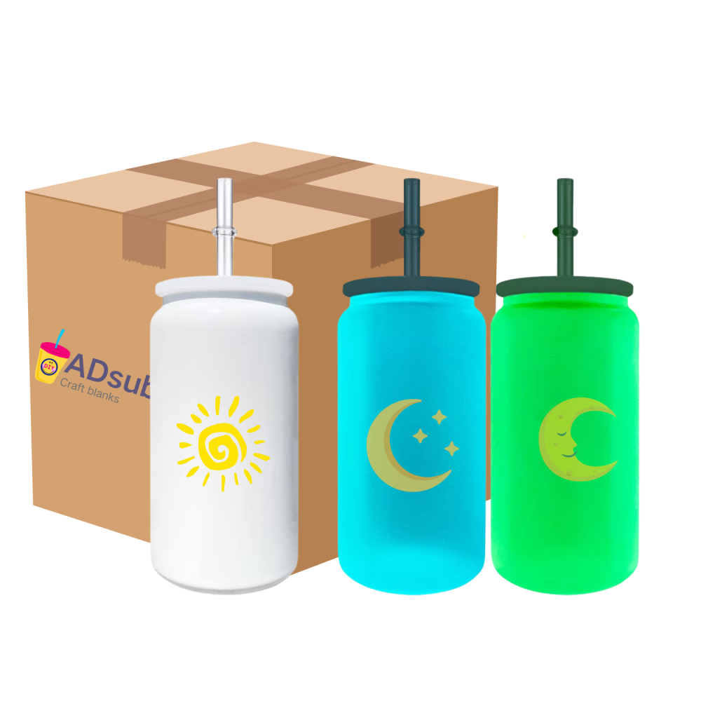 RTS US warehouse 25pack Glow In The Dark 16oz Sublimation Tumbler