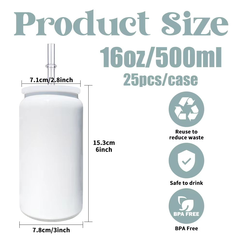 RTS US warehouse 25pack Glow In The Dark 16oz Sublimation Tumbler