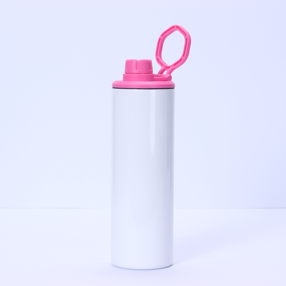 20oz sublimation skinny tumblers with colorful lids