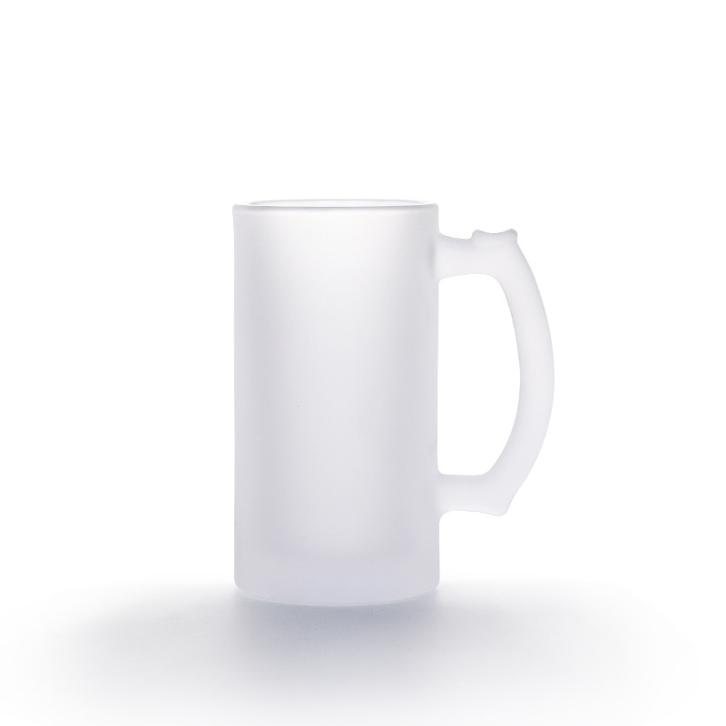 RTS US warehouse 16oz sublimation beer mug, 16oz frosted glass mug