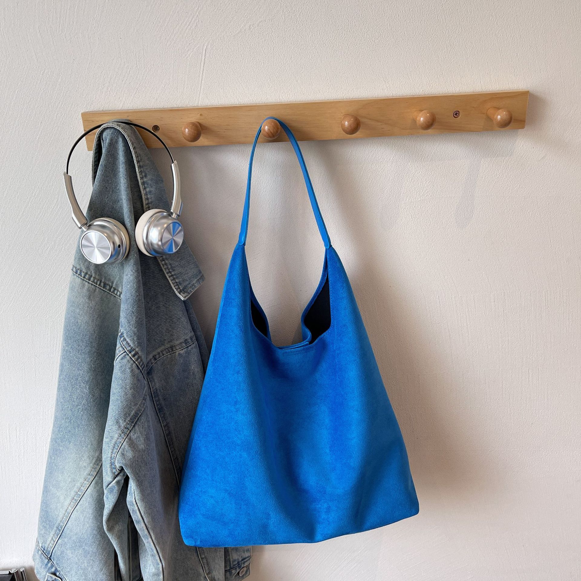 Vegan Suede blank shoulder bags for laser engrave or burning
