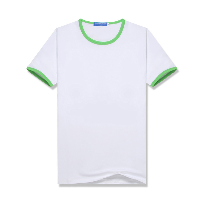 sublimation Blank T-Shirt Class Uniform Parent-Child Outfit DIY Summer Color-Blocked Raglan Short-Sleeve Crew Neck T-Shirt Modal Sublimation summer shirt