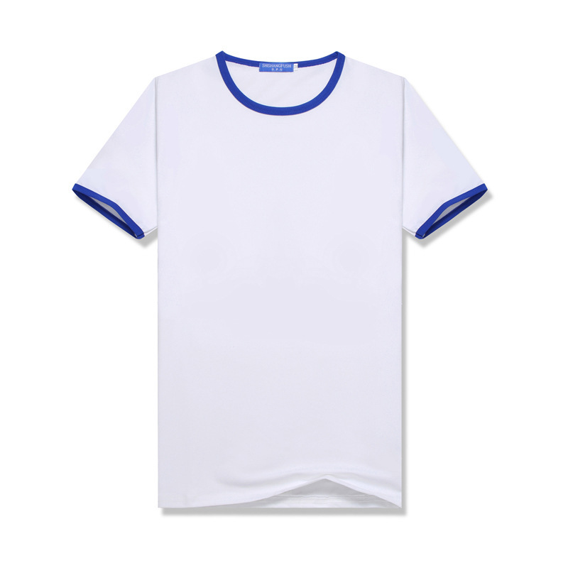 sublimation Blank T-Shirt Class Uniform Parent-Child Outfit DIY Summer Color-Blocked Raglan Short-Sleeve Crew Neck T-Shirt Modal Sublimation summer shirt